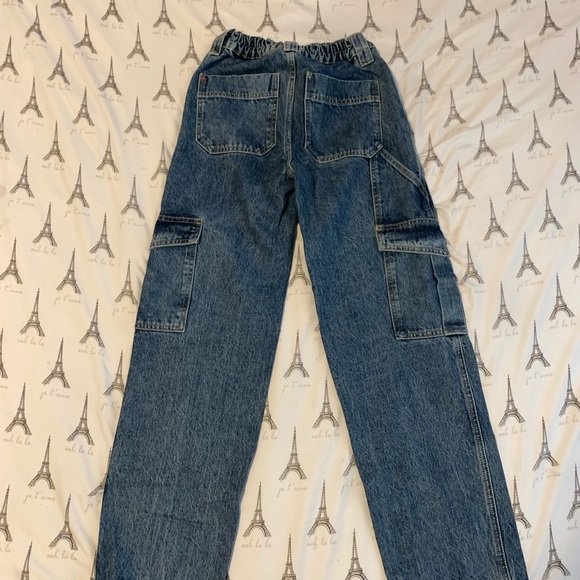 URBAN OUTFITTERS CARGO SKATER JEANS WITH WAIST STRETCH SIZE S / SIZE 24 - Picture 2 of 5